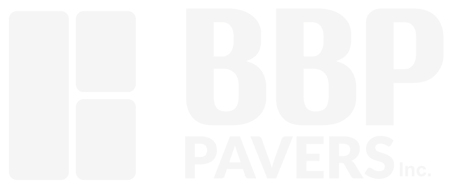 the BBP Pavers logo in white.