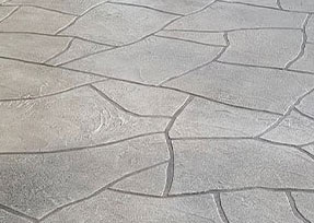 Texture of stamped concrete.