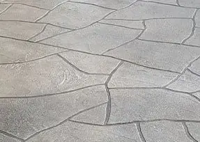 Texture of stamped concrete.